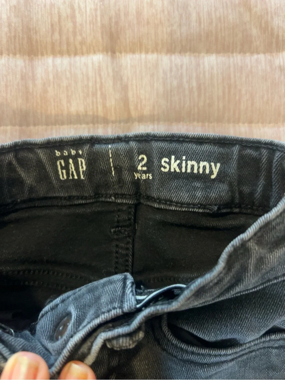 GAP Kids Black Washed Skinny Jeans